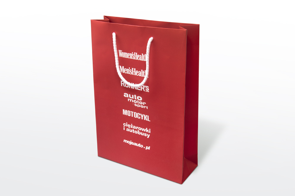 Elegant customized paper bags printing factory in Poland high quality fast offset certified manufacturer AQRAT